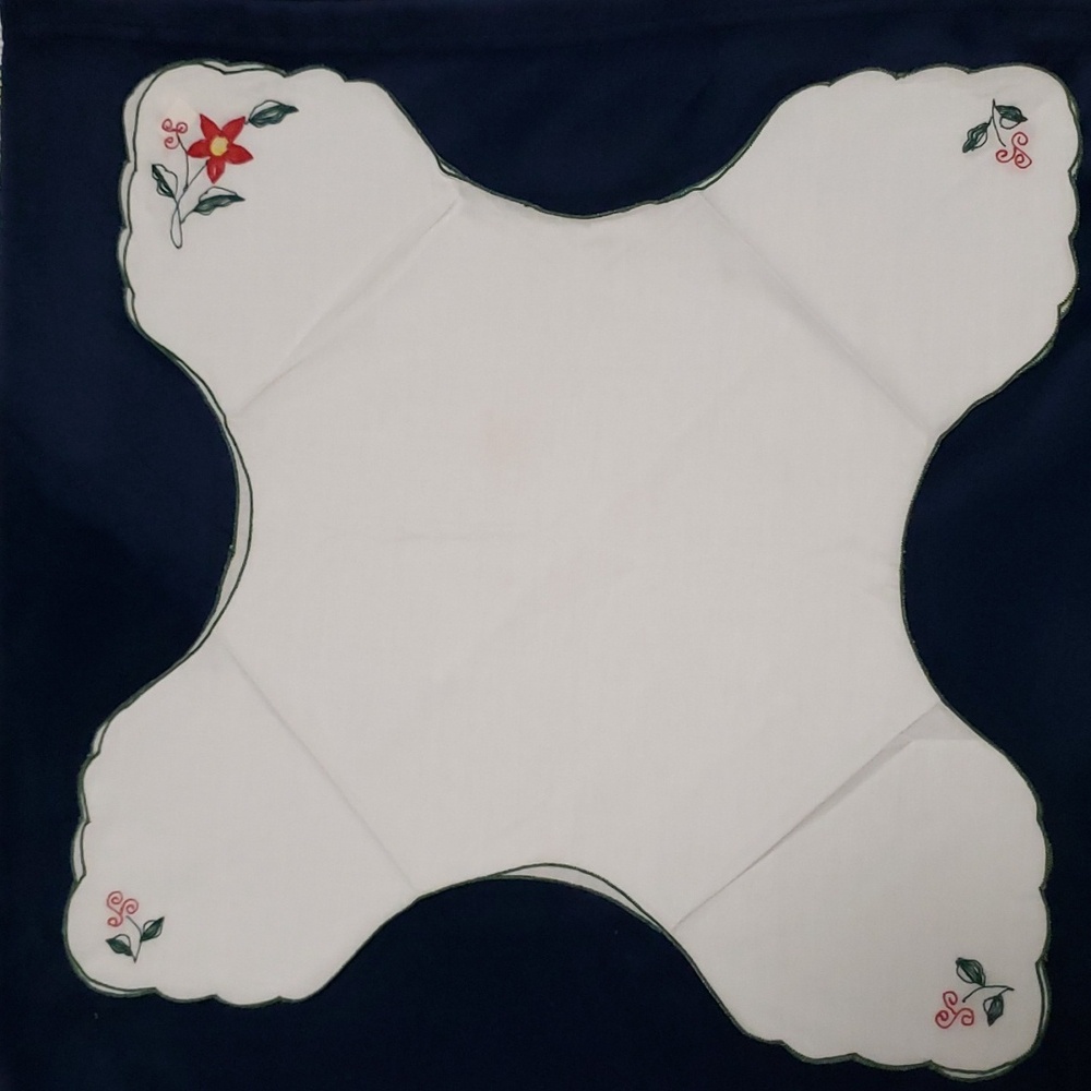 Vintage Embroidered bread basket liners